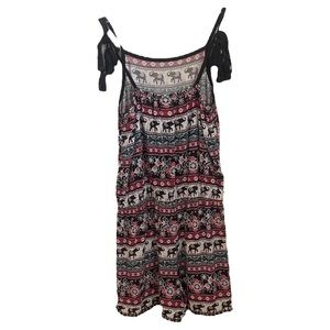 Justice Batik Print Romper Tie Straps Girls Size 8